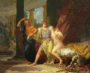 Baron Jean-Baptiste Regnault Socrates Tears Alcibiades from the Embrace of Sensual Pleasure oil on canvas